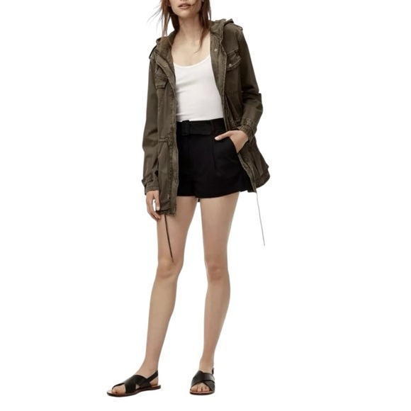 ARITZIA Talula Trooper Jacket Army Green Utility Hooded Oversized Woman’s SZ XS - Picture 4 of 8